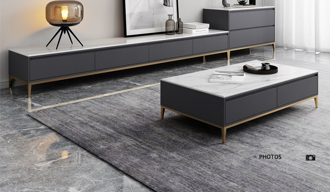 200x40x25cm最小主義のTVの単位のコーヒー テーブル セット